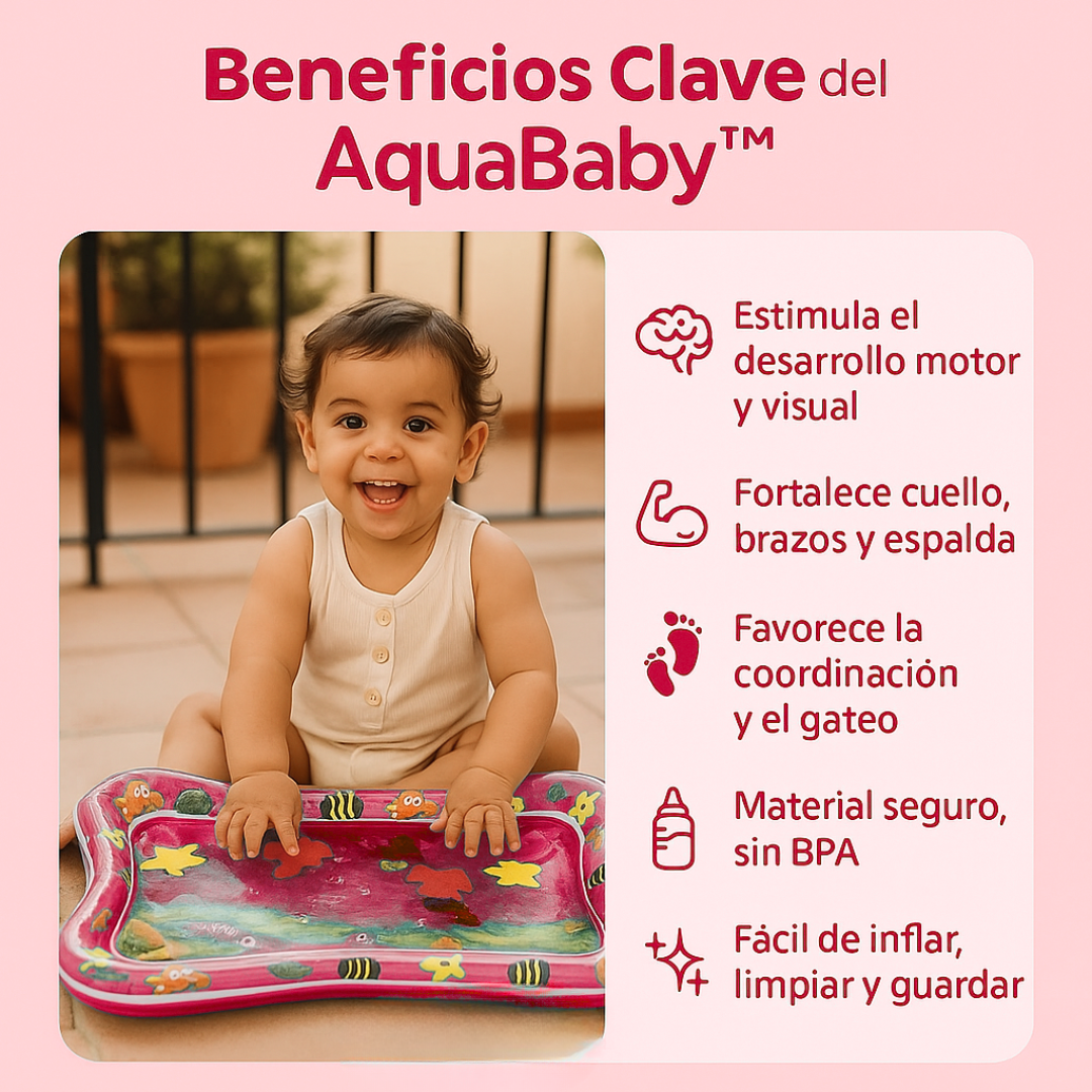 AquaBaby™ Tapete de Agua - Diversión y desarrollo para tu bebe