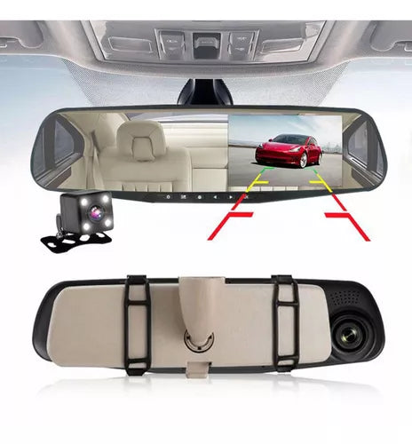 Espejo Retrovisor Doble Cámara HD + Envío Gratis 🎁